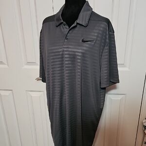 Nike Men's Charcoal Dri Fit Polo Shirt Size XL